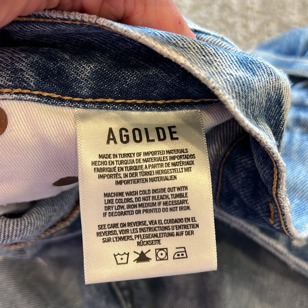 AGOLDE Dee Ultra High Rise Ricochet Denim Short - Picture 7 of 10